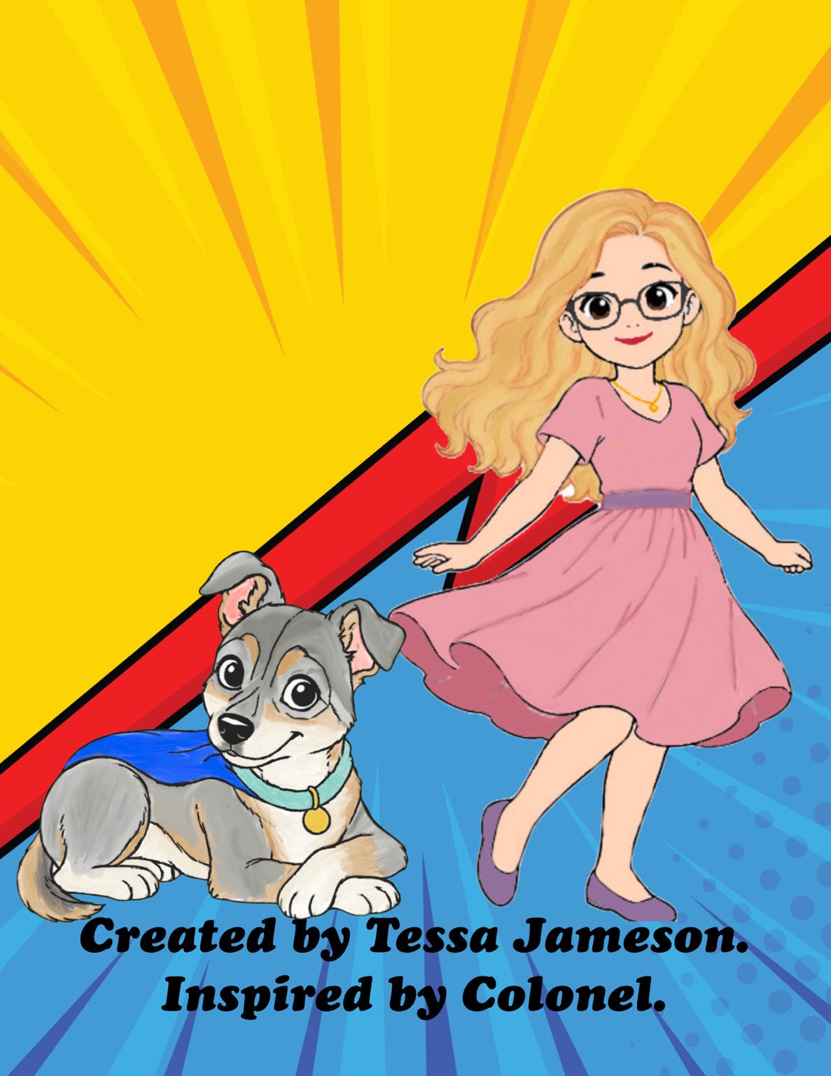 Original Colonel the Knievel illustration: Tessa and Colonel